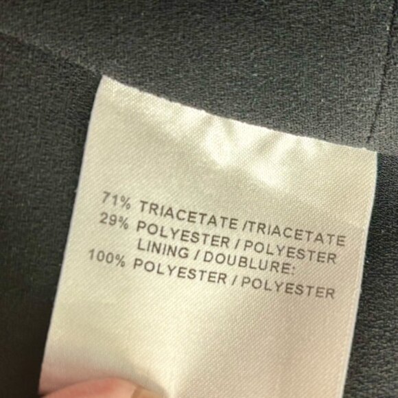 Judith  Charles Clea OpenFront Black Cropped Blazer Jacket Size 6 - Picture 8 of 9